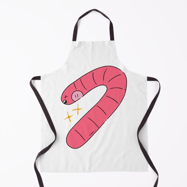 Item preview, Cute Pink Happy Worm With Tiny Sparkles Cartoon Doodle designed and sold by Lapiinart.