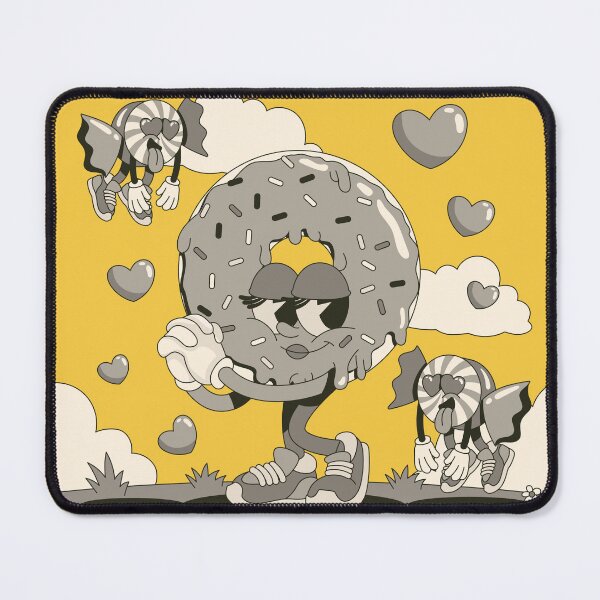 Item preview, Retro Groovy Cartoon Donut Character Vintage 70s Style Funny Food Art designed and sold by DERA RAY.