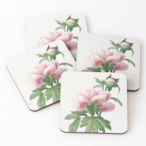 Item preview, Peony Flowers Vintage Botanical Illustration designed and sold by TheRetroArtRoom.