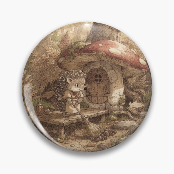 Item preview, Tidying the Toadstool Porch designed and sold by PictorialWhimsy.