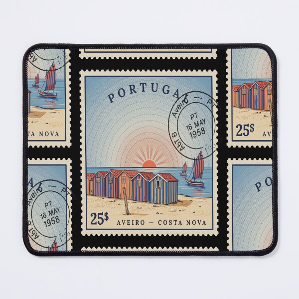 Item preview, Aveiro Costa Nova Portugal Postage Stamp Sticker designed and sold by stickercuffs.