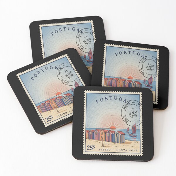 Item preview, Aveiro Costa Nova Portugal Postage Stamp Sticker designed and sold by stickercuffs.