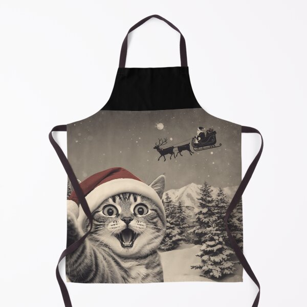 Item preview, Funny Cat Selfie with Santa Funny Christmas designed and sold by CF_VintageDesign.