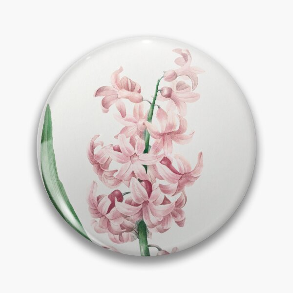 Item preview, Pink Hyacinth Flowers Vintage Botanical Illustration designed and sold by TheRetroArtRoom.