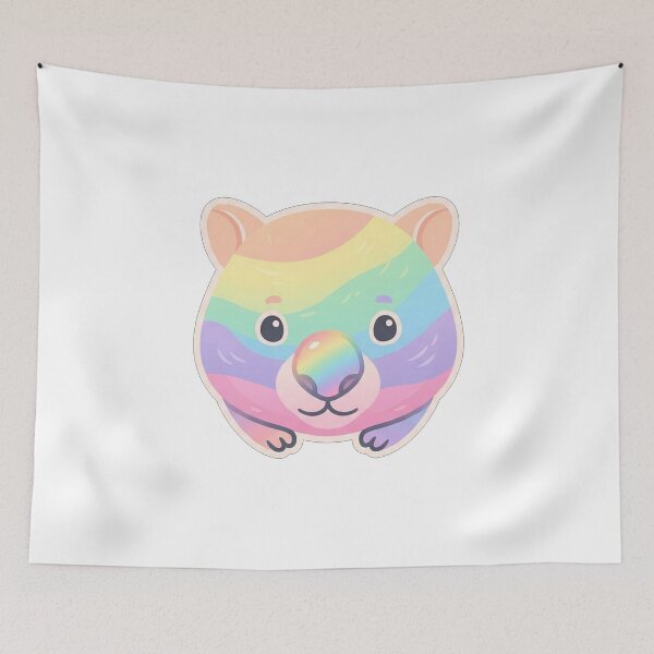 Item preview, Rainbow Pastel Wombat designed and sold by Owcomm.