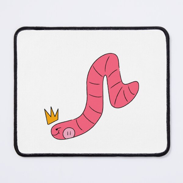 Item preview, Cute Pink Happy Worm Wearing A Crown Royalty designed and sold by Lapiinart.