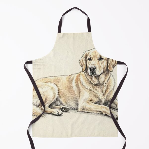 Item preview, Golden Retriever Lying Down Pencil Portrait Sketch designed and sold by LCPcreations.