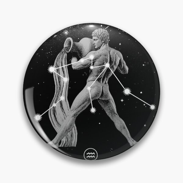 Item preview, Aquarius Zodiac Constellation Minimalist Art designed and sold by Thahir83.