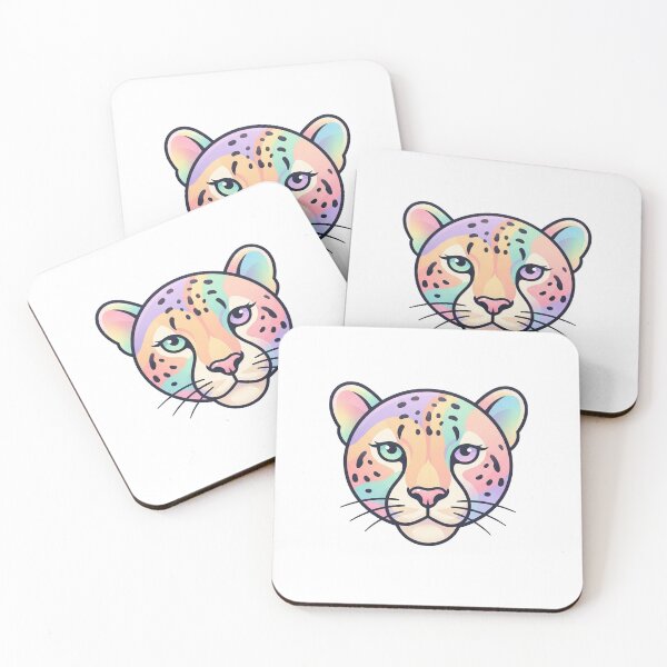 Item preview, Pastel Rainbow Leopard Portrait designed and sold by Owcomm.