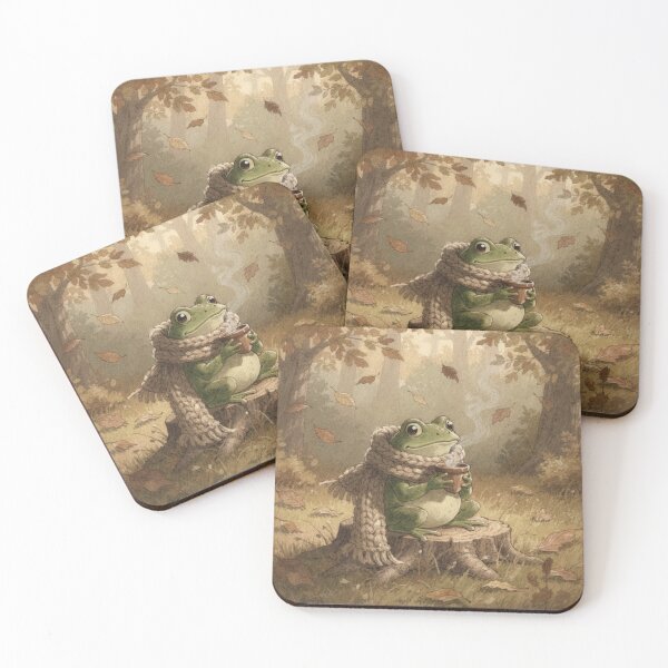 Item preview, Cozy Frog, Acorn Coffee designed and sold by PictorialWhimsy.