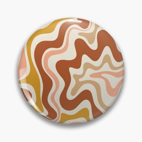 Item preview, Liquid Swirl Retro Modern Abstract in Earth Tones designed and sold by Differenceee.
