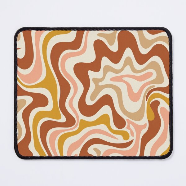 Item preview, Liquid Swirl Retro Modern Abstract in Earth Tones designed and sold by Differenceee.