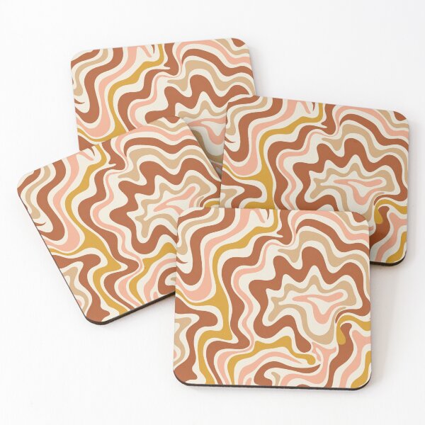 Item preview, Liquid Swirl Retro Modern Abstract in Earth Tones designed and sold by Differenceee.