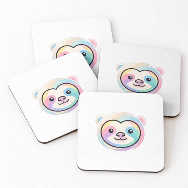 Item preview, Colorful Kawaii Sloth Face designed and sold by Owcomm.