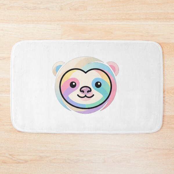 Item preview, Colorful Kawaii Sloth Face designed and sold by Owcomm.