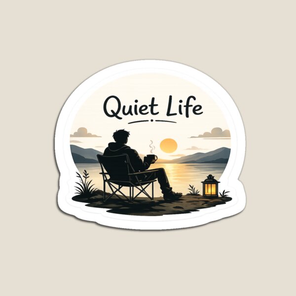 Item preview, Quiet Life Sticker designed and sold by Genzfirevibes.