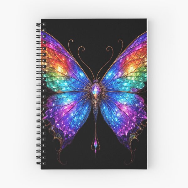 Item preview, Arcane Butterfly Guardian – Rainbow Crystal Fantasy Butterfly Art designed and sold by Biaa777.