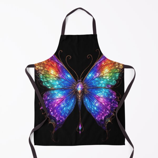 Item preview, Arcane Butterfly Guardian – Rainbow Crystal Fantasy Butterfly Art designed and sold by Biaa777.