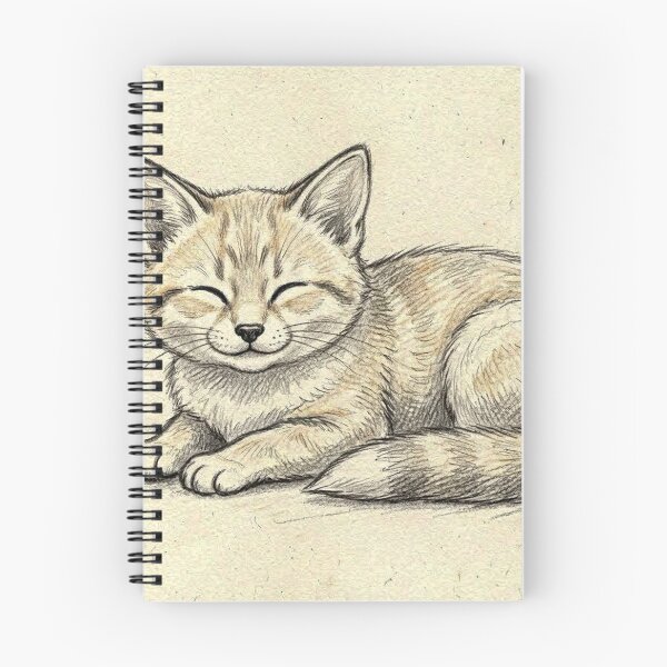 Item preview, Sleeping Kitten Pencil Sketch  designed and sold by LCPcreations.