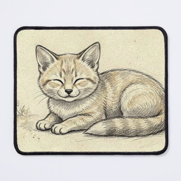 Item preview, Sleeping Kitten Pencil Sketch designed and sold by LCPcreations.
