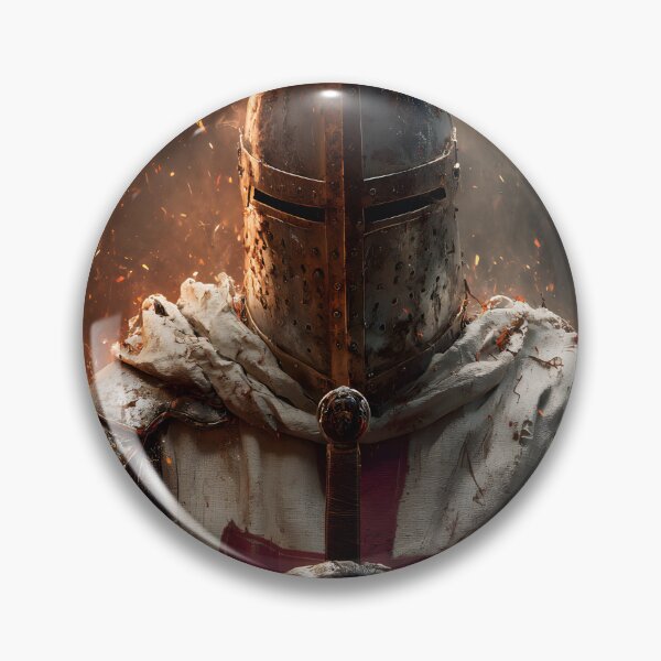Item preview, Templar Knight Last Standing Guard Crusader Medieval Warrior Art designed and sold by GrinGalore.
