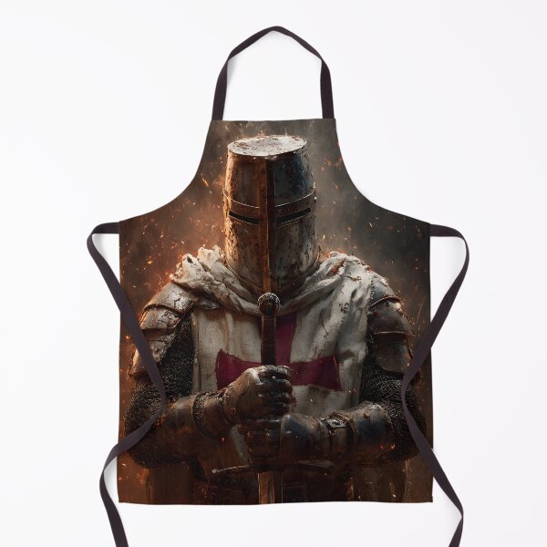 Item preview, Templar Knight Last Standing Guard Crusader Medieval Warrior Art designed and sold by GrinGalore.