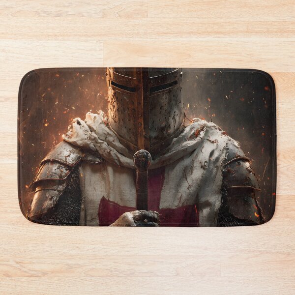 Item preview, Templar Knight Last Standing Guard Crusader Medieval Warrior Art designed and sold by GrinGalore.
