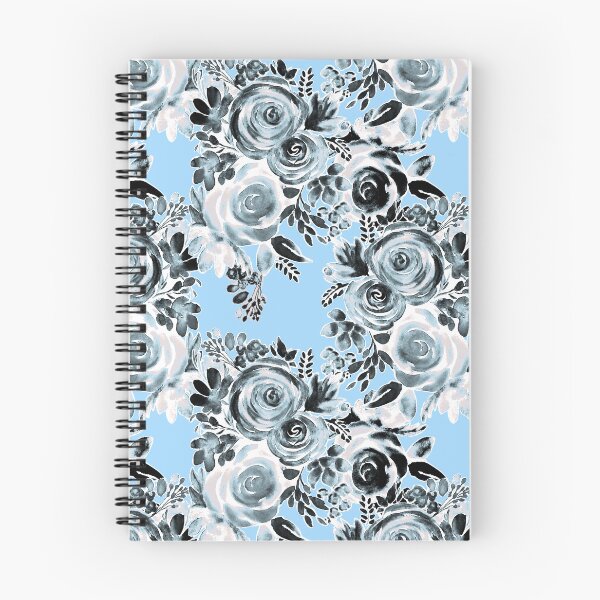Item preview, Floral Watercolor Cute Hand Painted - blue designed and sold by elenabdesigns.