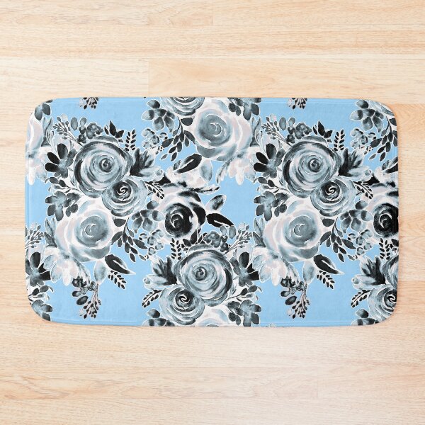 Item preview, Floral Watercolor Cute Hand Painted - blue designed and sold by elenabdesigns.