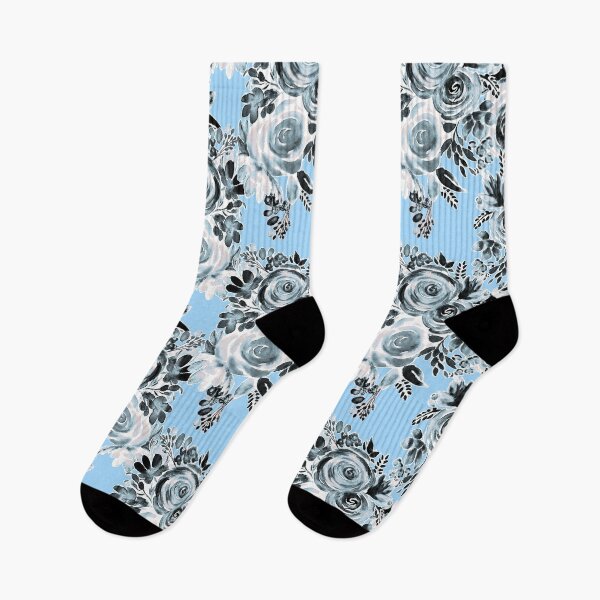 Item preview, Floral Watercolor Cute Hand Painted - blue designed and sold by elenabdesigns.