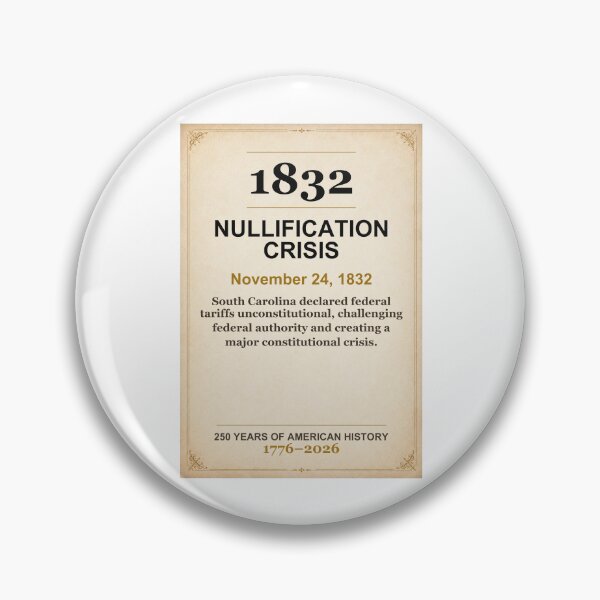 Item preview, America 250 | Nullification Crisis | 1832 designed and sold by ariksworld.