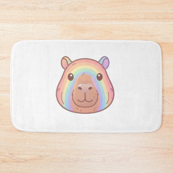 Item preview, Rainbow Capybara Portrait designed and sold by Owcomm.
