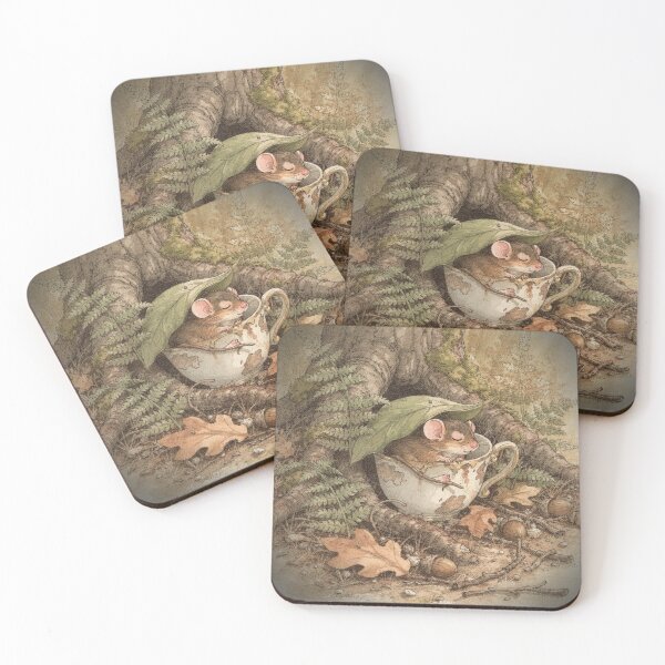 Item preview, Dormouse Naptime in a Teacup designed and sold by PictorialWhimsy.