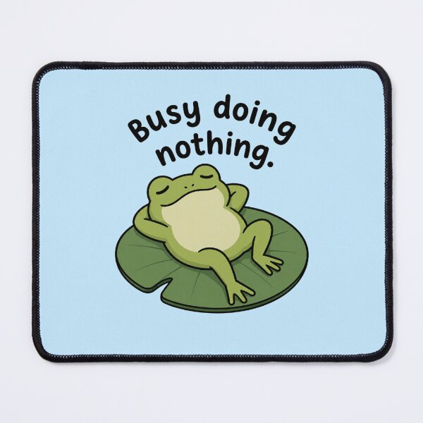 Item preview, Busy doing nothing lazy frog designed and sold by vecart34.