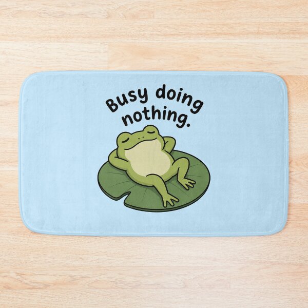 Item preview, Busy doing nothing lazy frog designed and sold by vecart34.