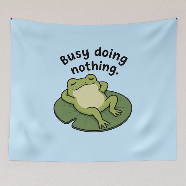 Item preview, Busy doing nothing lazy frog designed and sold by vecart34.