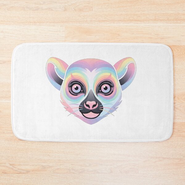 Item preview, Pastel Rainbow Lemur Portrait designed and sold by Owcomm.