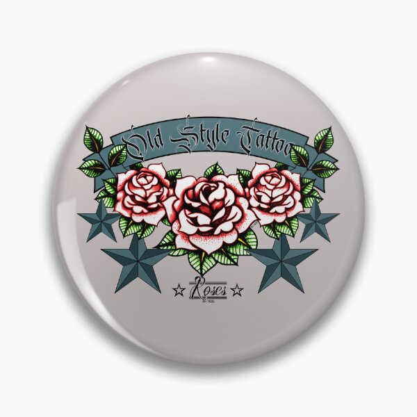 Item preview, old-style rose tattoos designed and sold by PASSION AND FUN WORLD .