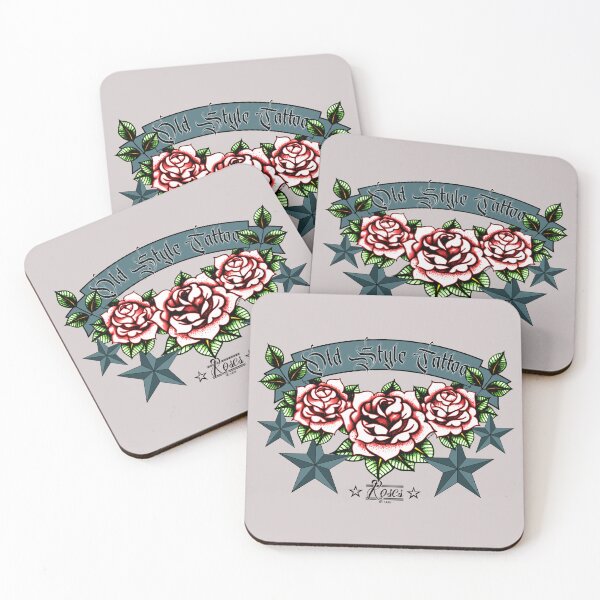Item preview, old-style rose tattoos designed and sold by PASSION AND FUN WORLD .