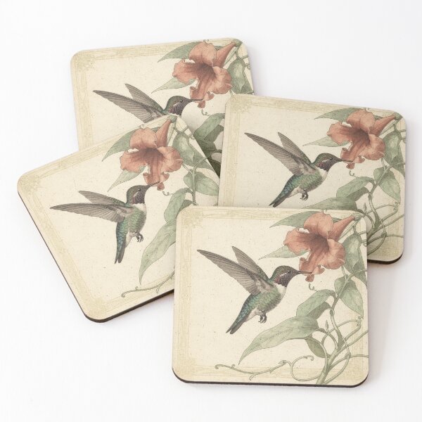 Item preview, Antique Hummingbird Study designed and sold by PictorialWhimsy.