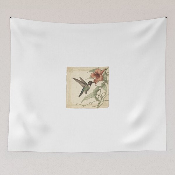 Item preview, Antique Hummingbird Study designed and sold by PictorialWhimsy.