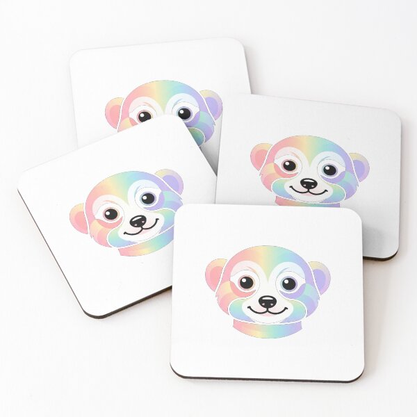 Item preview, Pastel Rainbow Meerkat Face designed and sold by Owcomm.