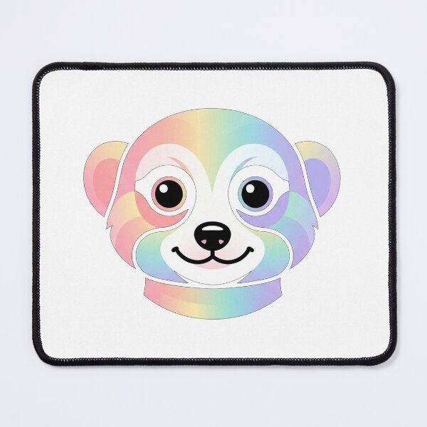 Item preview, Pastel Rainbow Meerkat Face designed and sold by Owcomm.