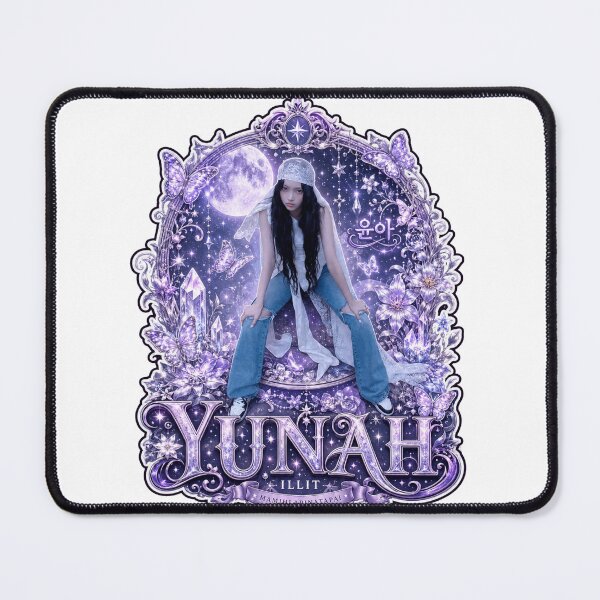 Item preview, Dark ILLIT GRWM Track Yunah Kpop Merch Poster designed and sold by Valereekmerch.