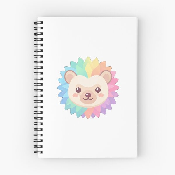 Item preview, Rainbow Hedgehog Kawaii Portrait designed and sold by Owcomm.