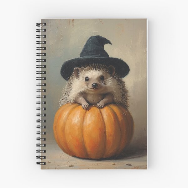 Item preview, Halloween Hedgehog Witch - Cute Gothic Animal Art designed and sold by CuteLilGhosts.