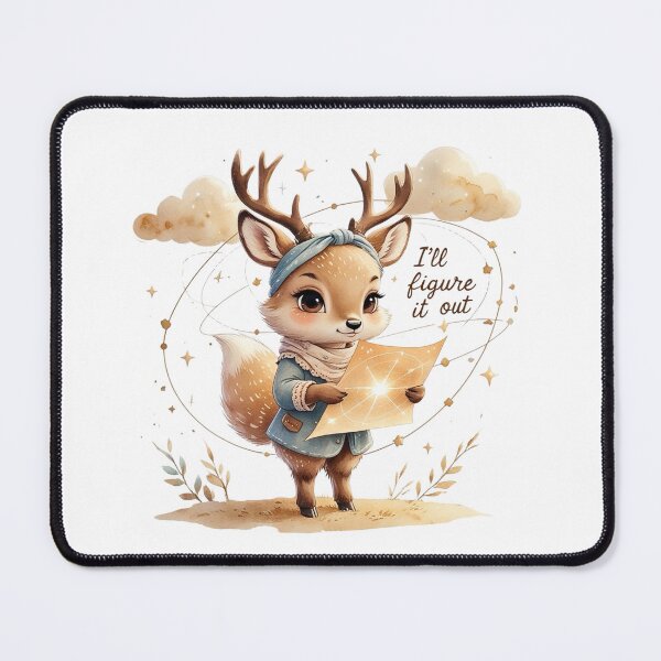 Item preview, Ill Figure It Out Cute Vintage Deer Space Galaxy Map designed and sold by AQUILAKREO.