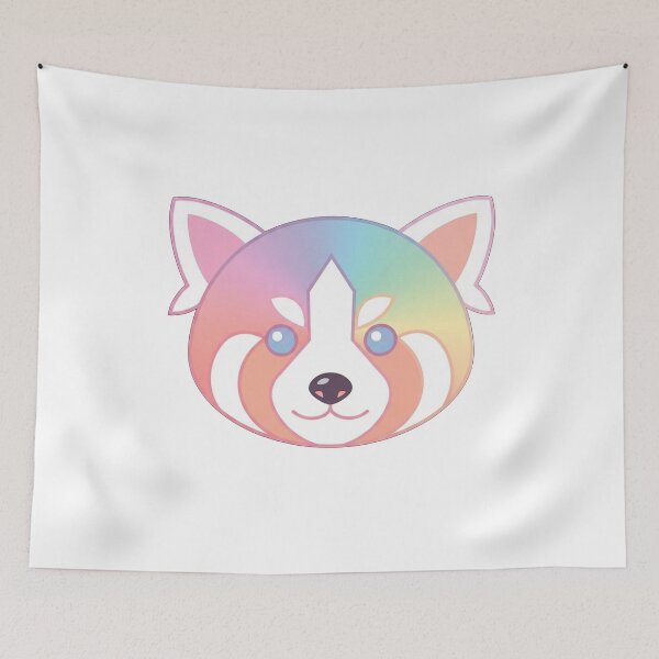 Item preview, Iridescent Red Panda Face designed and sold by Owcomm.