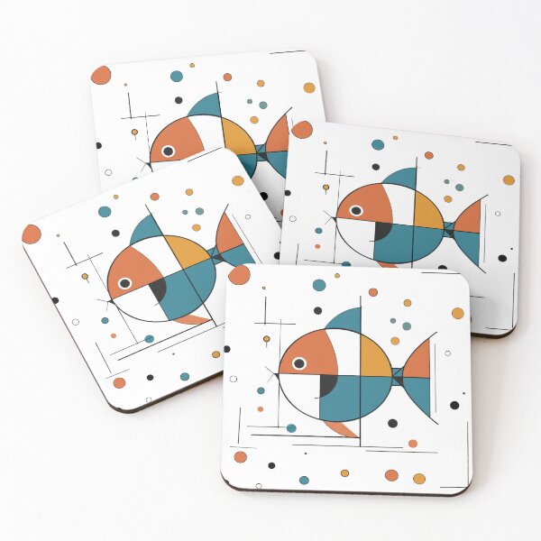 Item preview, Fish Geometric Abstract Art designed and sold by FarieArt.