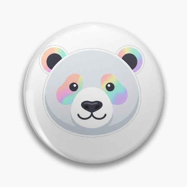 Item preview, Rainbow Iridescent Bear Face designed and sold by Owcomm.
